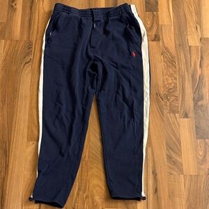 Polo by Ralph Lauren Navy Track Pants with white stripe